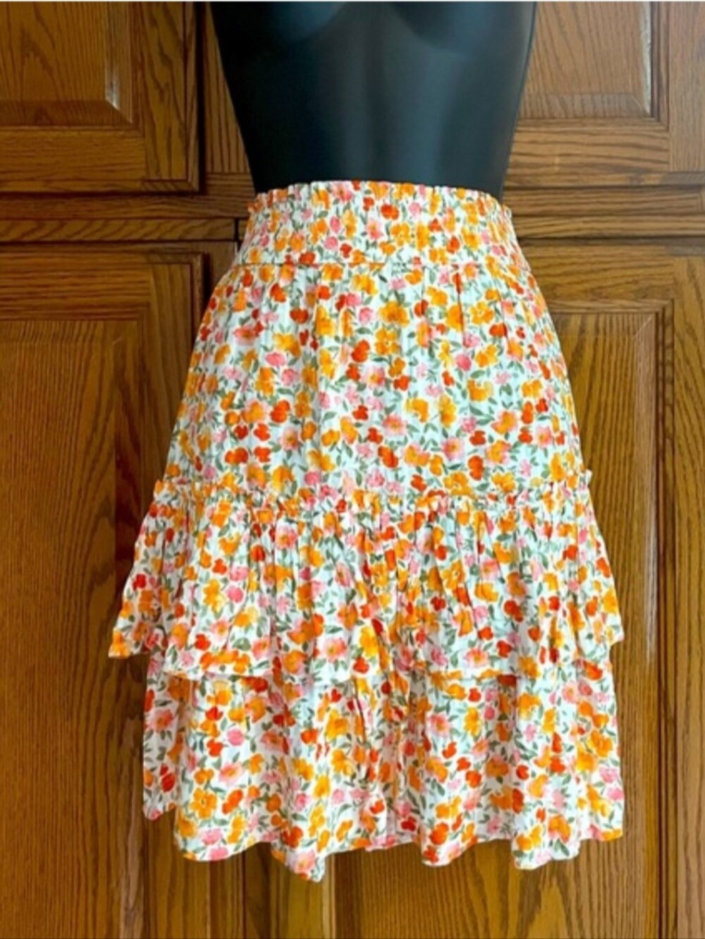 Loft Floral Tired Mini Skirt Sz-S